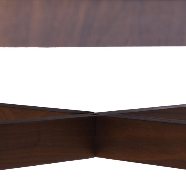 Mid-Century Modern 1990s Mid Century Modern Round Dining Table For Sale - Image 3 of 4