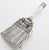 Silver Vintage Italian Genuine Silver Christmas Lucky Broom Good Luck Holiday Miniature With Holly, Enameled Figurine Made in Tuscany For Sale - Image 8 of 12