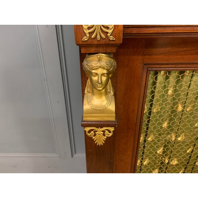Brown French Empire Mahogany Chiffonier, 1850 For Sale - Image 8 of 17