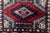 1960s 1960s, Handmade Vintage Uzbek Bukhara Mat Rug 1' X 1' For Sale - Image 5 of 8