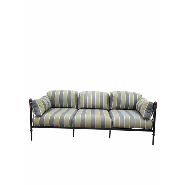 Contemporary Montecito Sofa, Loveseat, Chair and Ottoman by Michael Taylor – 4 Piece Set for Reupholstery For Sale - Image 3 of 12