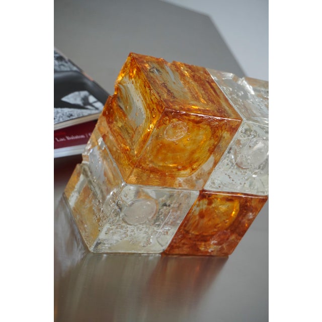 Glass Murano Glass Ashtray from Poliarte, 1970s For Sale - Image 7 of 8