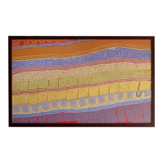 Aboriginal Contemporary Painting Tingari by Patrick Tjungurrayi Provenance For Sale