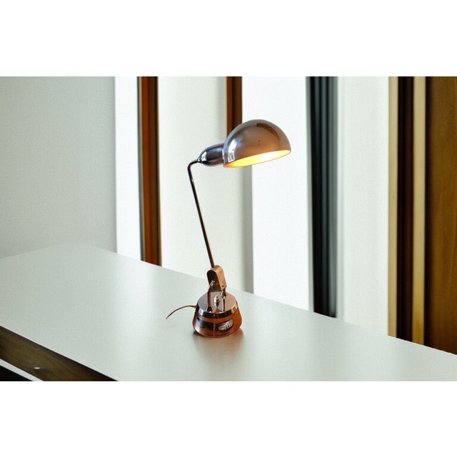 Silver Vintage Model 600 Table Lamp by Charlotte Perriand for Jumo, 1940 For Sale - Image 8 of 13
