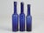 Collection of '15' Cobalt Blue Caster Oil Hand Blown Bottles Made in 1800s For Sale - Image 9 of 12