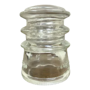 Vintage Clear Glass Hemingray-10 Insulator 13-54