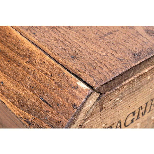 Wood 19th Century French Provincial Locking Oak Ballot Box For Sale - Image 7 of 8