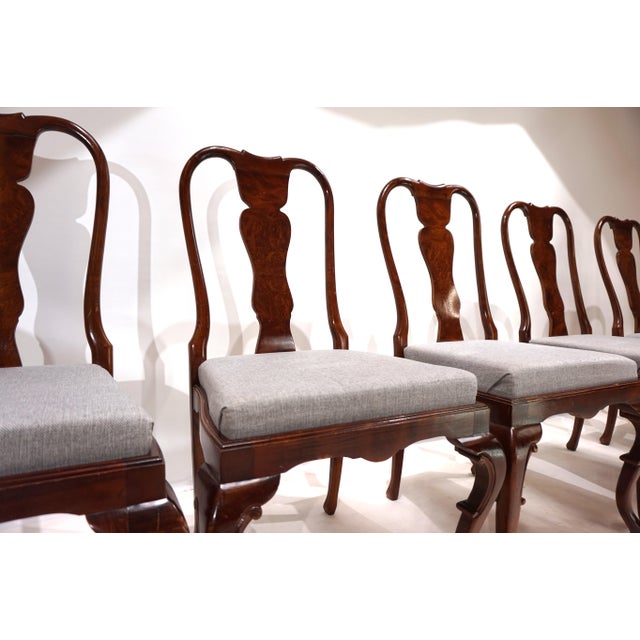 1920s Queen Anne Dining Chairs, 1920s, Set of 5 For Sale - Image 5 of 18