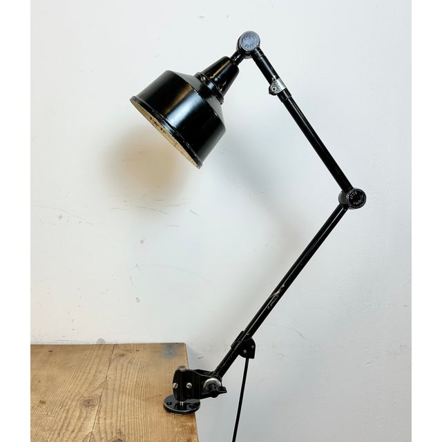 Industrial Industrial Desk or Wall Lamp by Curt Fischer for Midgard, 1930s For Sale - Image 3 of 18