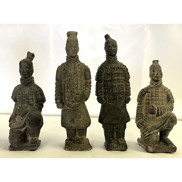 Mid 20th Century 1960s Chinese Imperial Terracotta Soldier Figurines - Set of 6 For Sale - Image 5 of 13