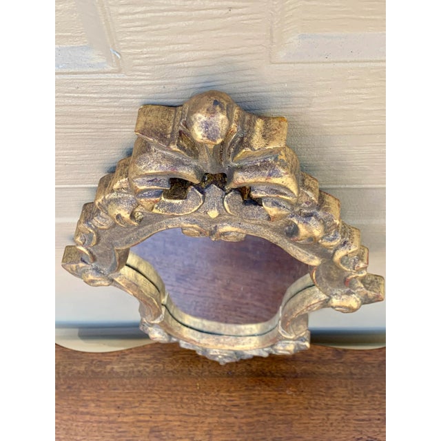 Italian Rococo Style Giltwood Wall Mirror For Sale - Image 10 of 11