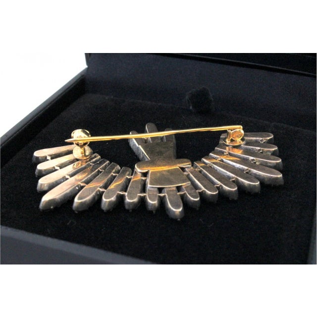 Gold and Silver Brooch For Sale - Image 4 of 11