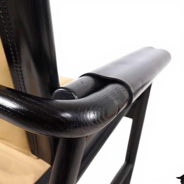 Postmodern Set of Leather Lounge Chair with Ottoman by Hans Eichenberger for WK Möbel, 1970 For Sale - Image 3 of 18