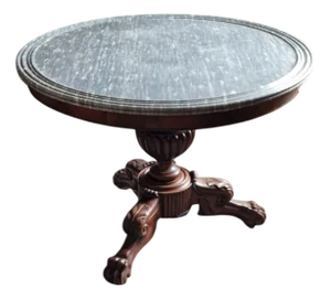 19th Century Mahogany Pedestal Table, 1890s