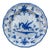 French Faience Blue & White Bird Plate Moustiers Style For Sale