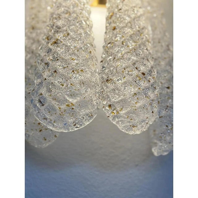 Early 21st Century Murano Glass Gold Wall Sconces by Simoeng, Set of 2 For Sale - Image 5 of 10