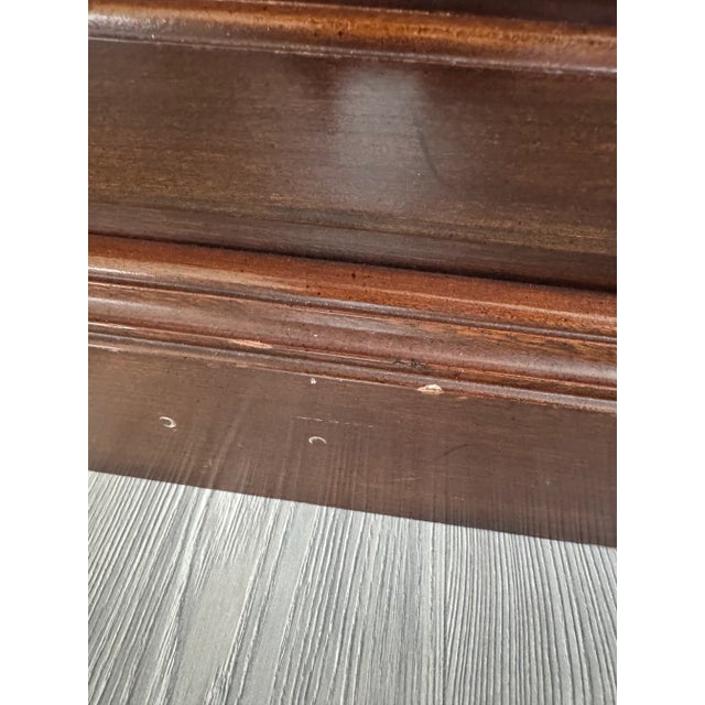 Ethan Allen 1980s Ethan Allen Cherry Lighted Wall Unit For Sale - Image 4 of 10