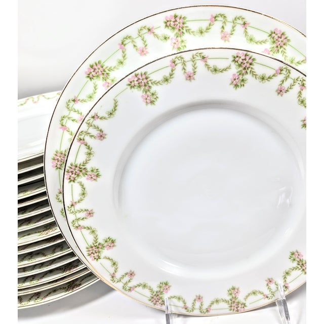 Mid 20th Century Ropes of Roses China- Set of Sixteen For Sale - Image 5 of 10