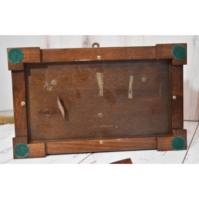 Mid 20th Century Swiss Reuge Music Box 3 Songs Inlaid Box With Key For Sale - Image 14 of 17