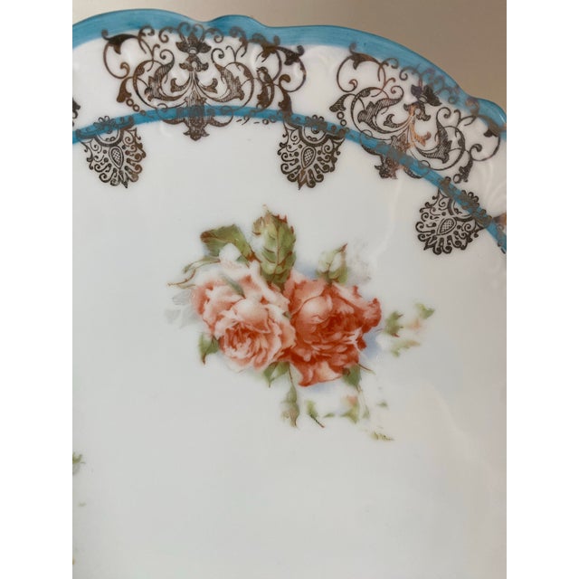Hand Painted Porcelain Plates, Austria, Set/9, C. 1900 For Sale - Image 4 of 9
