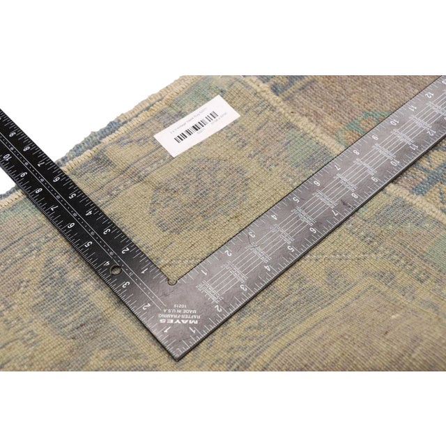 Late 20th Century Vintage Turkish Oushak Accent Rug - 01'08 X 03'00 For Sale - Image 5 of 7