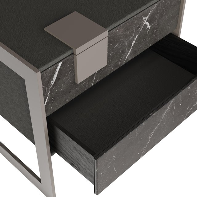 Coloma Bedside Table by Porus Studio For Sale - Image 8 of 11