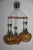 The design for this Italian pendant in glass, wood and galvanized metal was attributed to Tapio Wirkkala. Up to 250V...