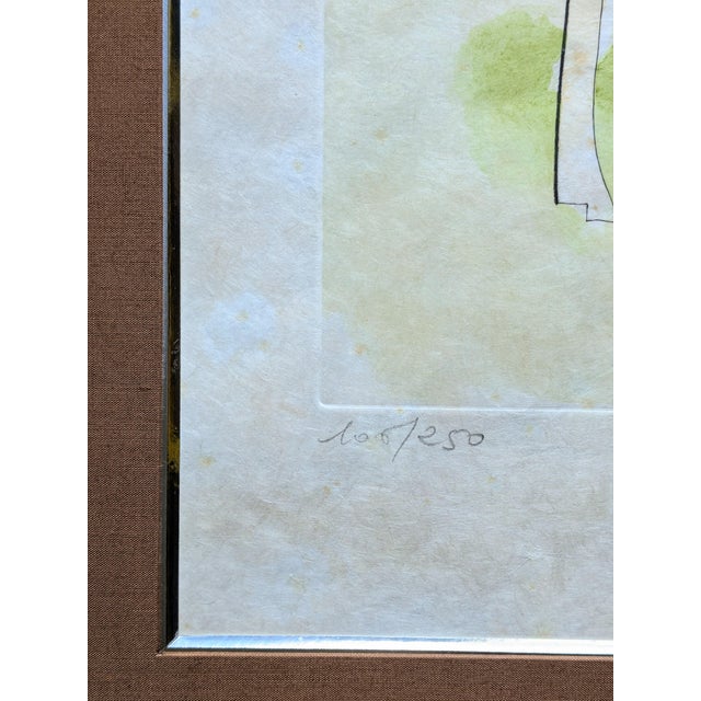 Salvador Dalí­, La Cour Du Lion (The Court of the Lion), 1974, Original Hand-Signed Color Engraving For Sale - Image 4 of 14