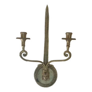 1980s Chelsea House Brass Sconce