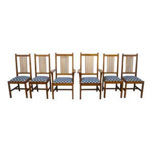 Stickley Arts and Crafts Mission Dining Chairs Set of 6