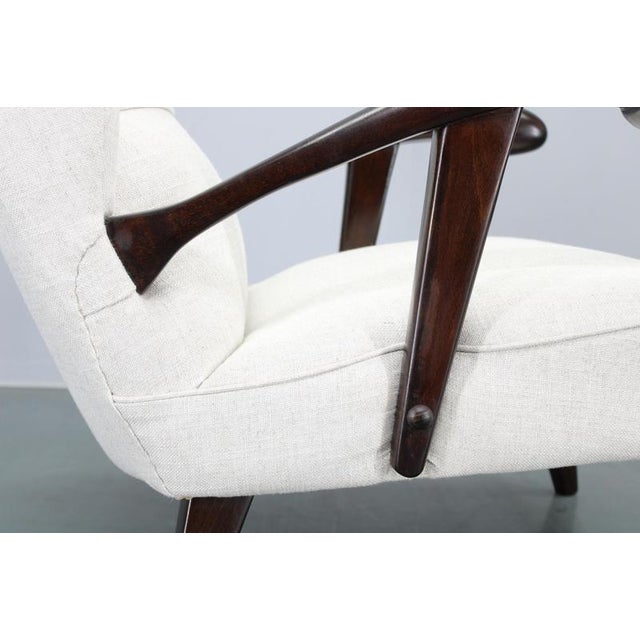 1950s Wing Chair, Czechoslovakia, 1950s For Sale - Image 5 of 14