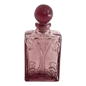 Late 20th Century Art Nouveau Mauve Glass Perfume Jar