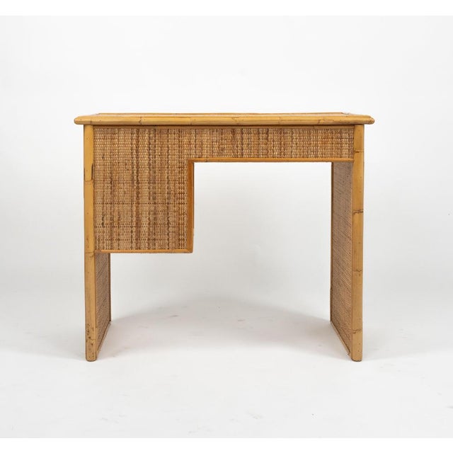Midcentury Modern Bamboo and Rattan Desk, 1970s For Sale - Image 13 of 14