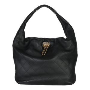 26C Black Quilted Calfskin Large Hobo