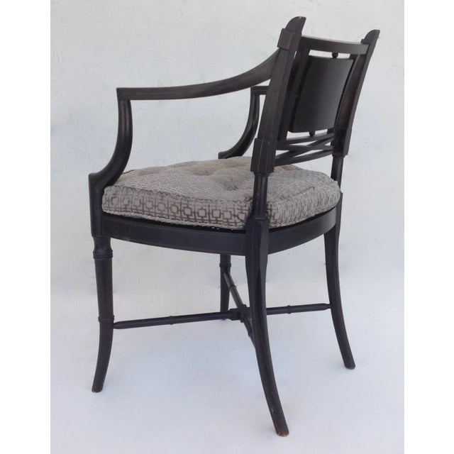 Wood C.1855 - C.1910 Maison Jansen Hand-Painted Emblazoned "Neptune" or "Poseidon" Regency Chair For Sale - Image 7 of 11