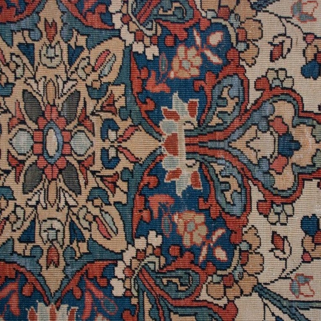 Persian 19th Century Saruk Farahan Carpet For Sale - Image 3 of 6