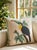 Linen Vintage Linen Toucan & Snail Cushion With Striped Border For Sale - Image 8 of 12