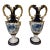 Royal Dux Pair of Porcelain Vases With Double Handles For Sale