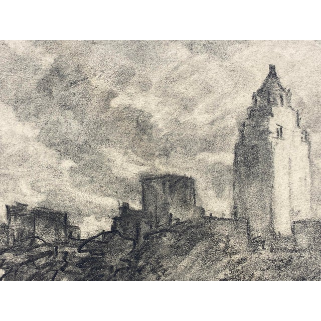 1930s Henry Ives Cobb Jr. Charcoal Drawing of Central Park For Sale - Image 4 of 11