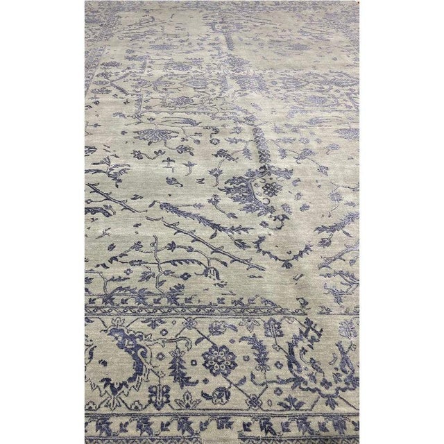 1990s Handwoven Transitional Area Rug 10x14 For Sale - Image 4 of 10
