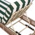Metal Gillian Chaise Lounge, Heather Tan/Hunter Green Stripe For Sale - Image 7 of 12