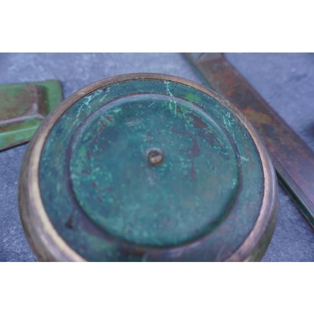 Tiffany Studios Bronze Native American Motif Desk Set, Complete 10 Pieces 1902-1919 For Sale - Image 14 of 14
