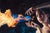 2010s Fire Starter by Dave Seeley | Oil on Canvas on Board Woman creating flames with her hands. For Sale - Image 5 of 5