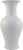 Traditional Contemporary White Ceramic Fishtail Vase For Sale - Image 3 of 3