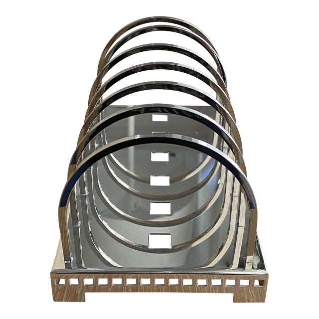 1980’s Postmodern Silver Letter Holder by Richard Meier for Swid Powell For Sale