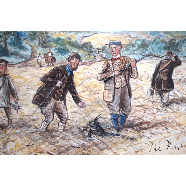 The First of September All Among the Barley Watercolour by Finch Mason For Sale In New York - Image 6 of 6