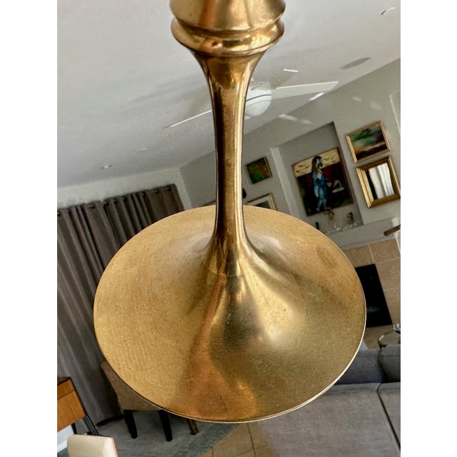 Brass Brass and Glass Hurricane Candles Holders by Bijørn Wiinblad For Sale - Image 8 of 14