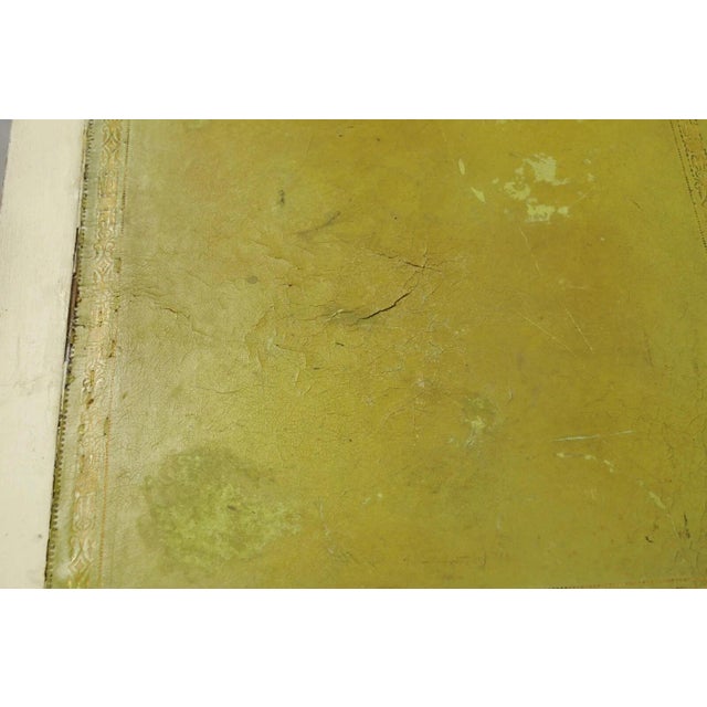 Antique Egyptian Revival Empire Style Leather Top Figural 3 Drawer Console Desk For Sale - Image 9 of 13
