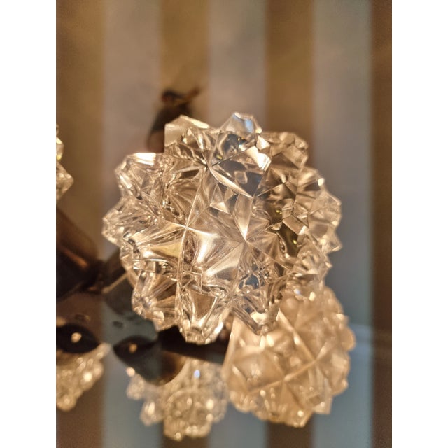 Chandelier in Cut Glass from Kamenický Šenov For Sale - Image 5 of 8