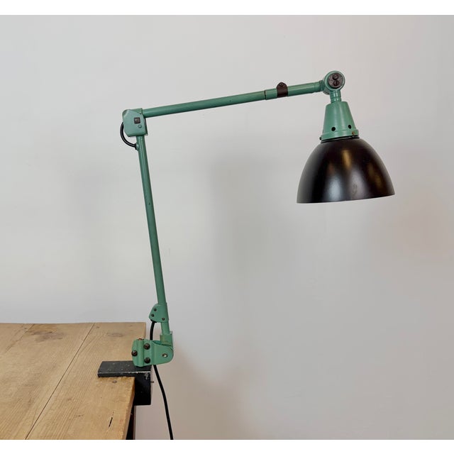Green Industrial Workshop Desk Lamp by Curt Fischer for Midgard, 1950s For Sale - Image 14 of 18